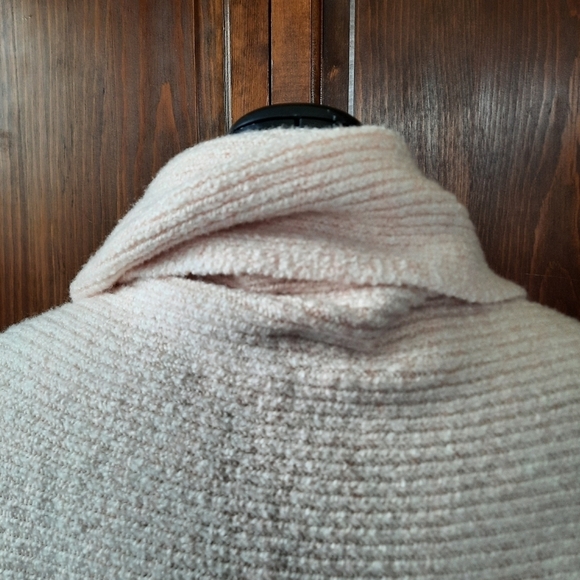J. Jill Pure Jill pale pink ribbed knit shrug sweater one size - Picture 9 of 12